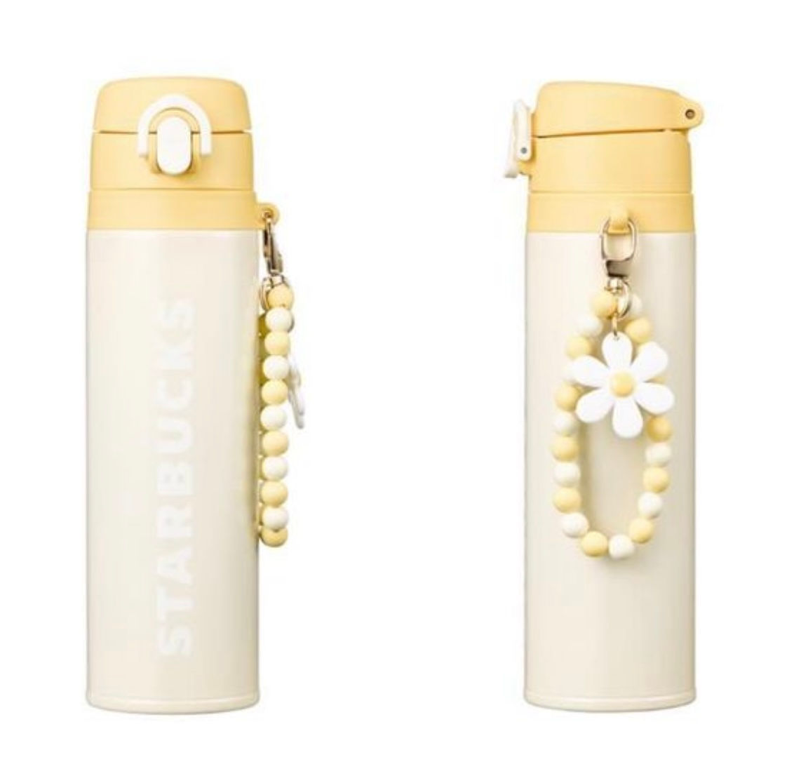 Spring Delight Yellow Stainless Steel Thermos Tumbler Korea Spring 2024