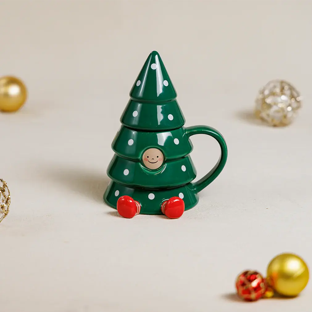 Christmas Tree Ceramic Mug Taiwan Christmas 2024