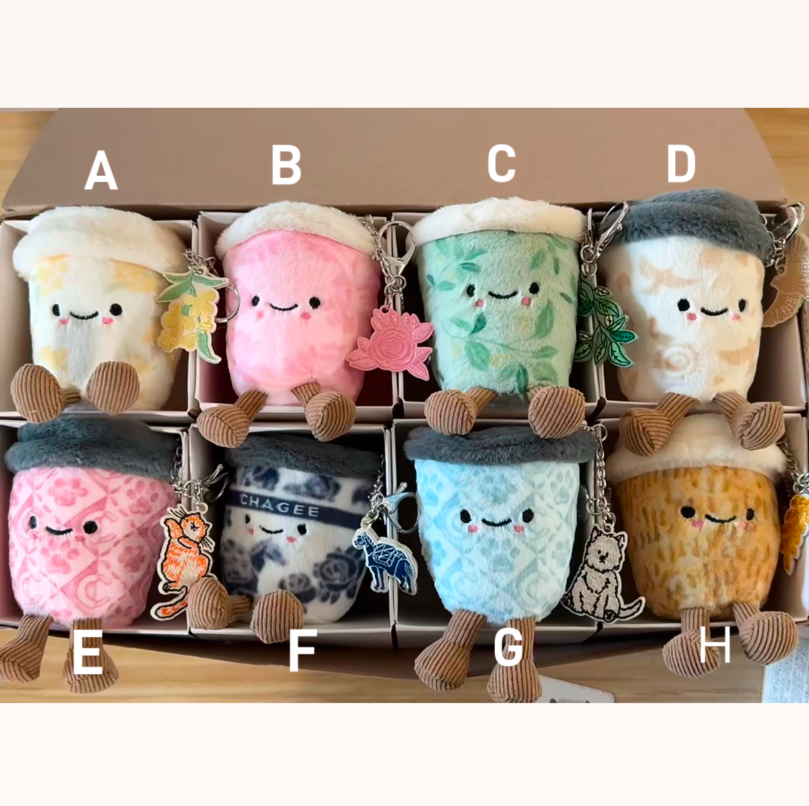 Chagee Cups Bag Charm / Keychain Plush