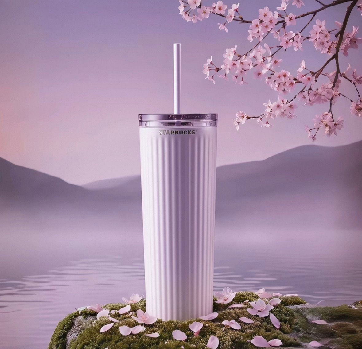 Sakura SS Jungle / Fries Straw Tumbler Sakura / Cherry Blossom China Spring 2026