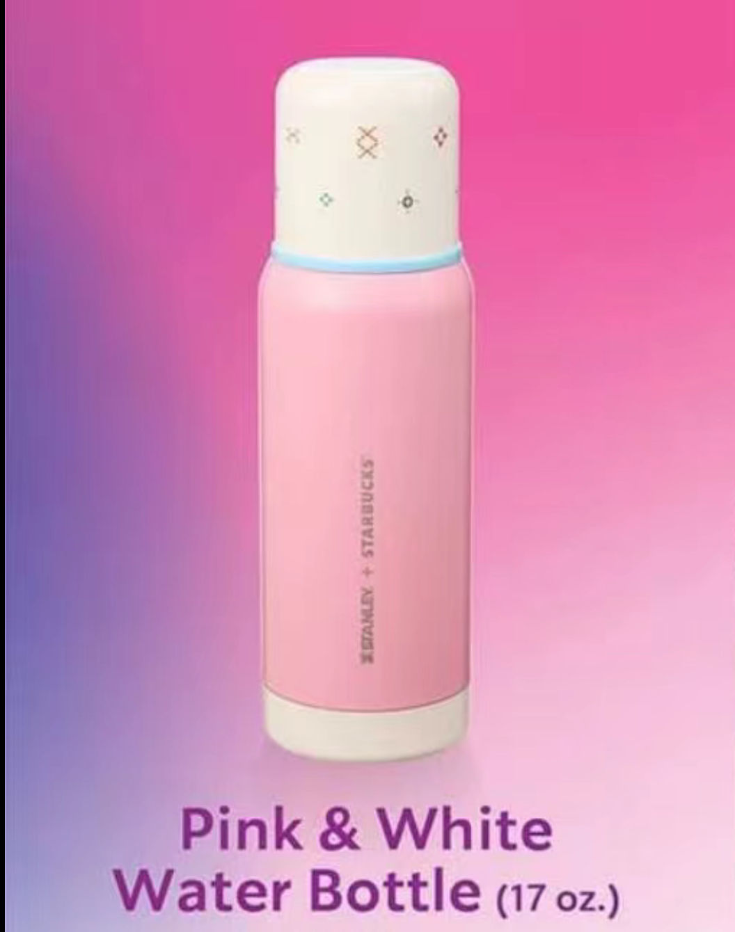 Pink and White Stainless Steel Bottle APAC Alpaca 2024