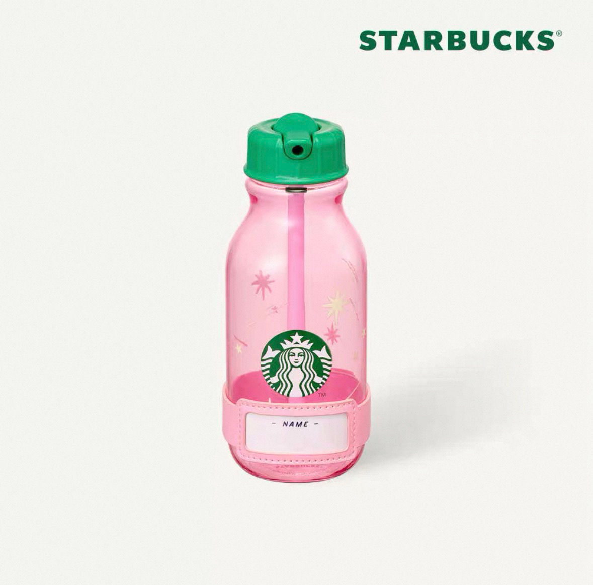 Pink Straw Bottle Back to School Collection Korea 2026