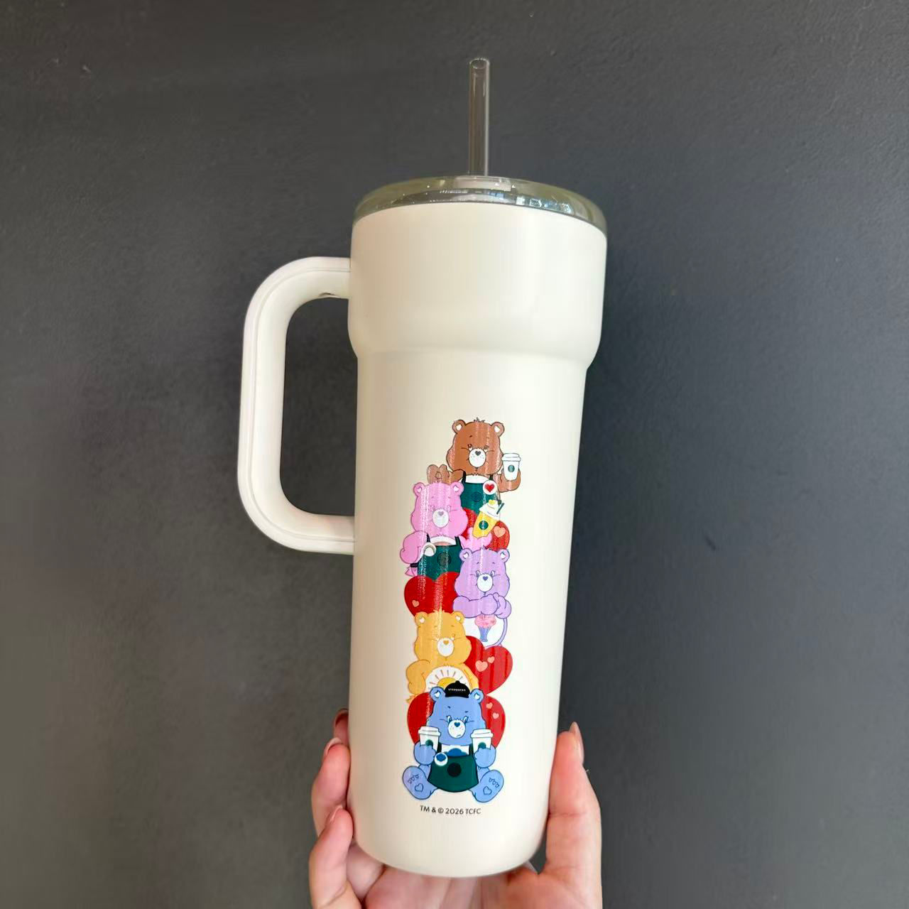 Care Bears Double Drinking Ways SS Cup with Straw Care Bears x Starbucks Taiwan