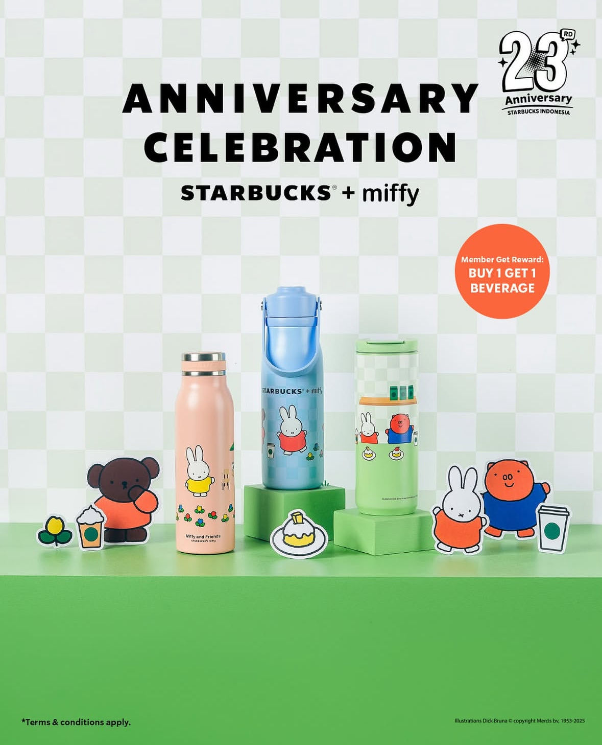 Indonesia Starbucks x Miffy Tumblers Collection 2025