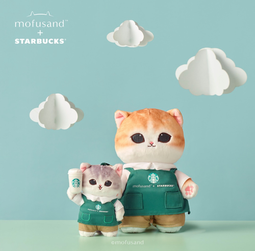 mofusand starbucks キーチェーン 海外限定】mofusand×starbucks キーホルダー (Starbucks