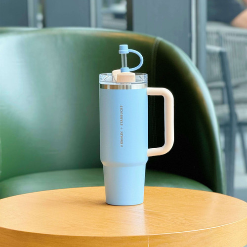 Stanley x Starbucks Blue Pink Quencher Tumbler China Summer