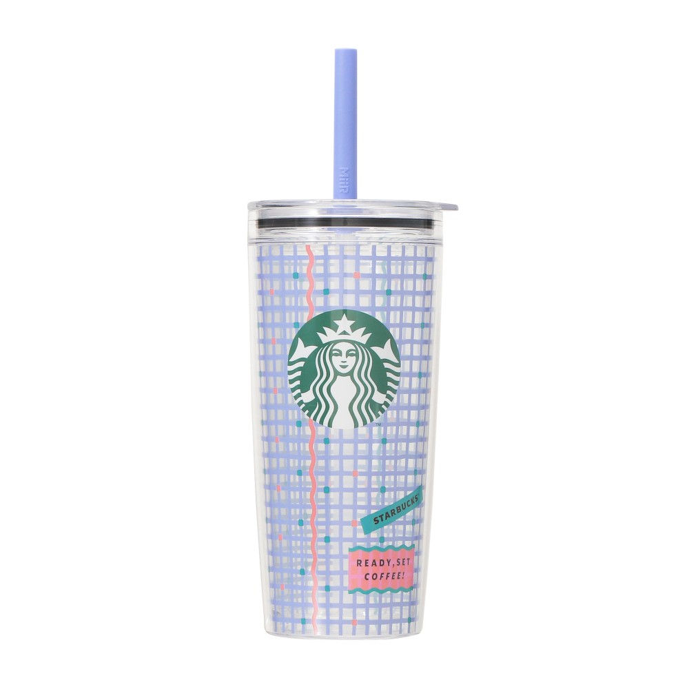 Miir Checkered Cold Cup Tumbler Straw Cup Enjoy the Day Out Japan Summer 2025