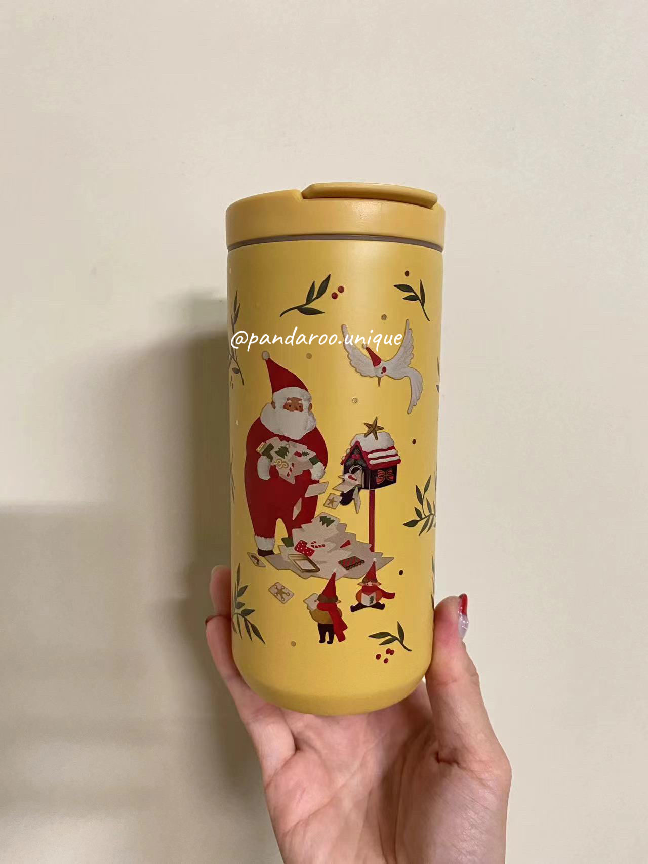 Taiwan Christmas Santa Yellow Tumbler