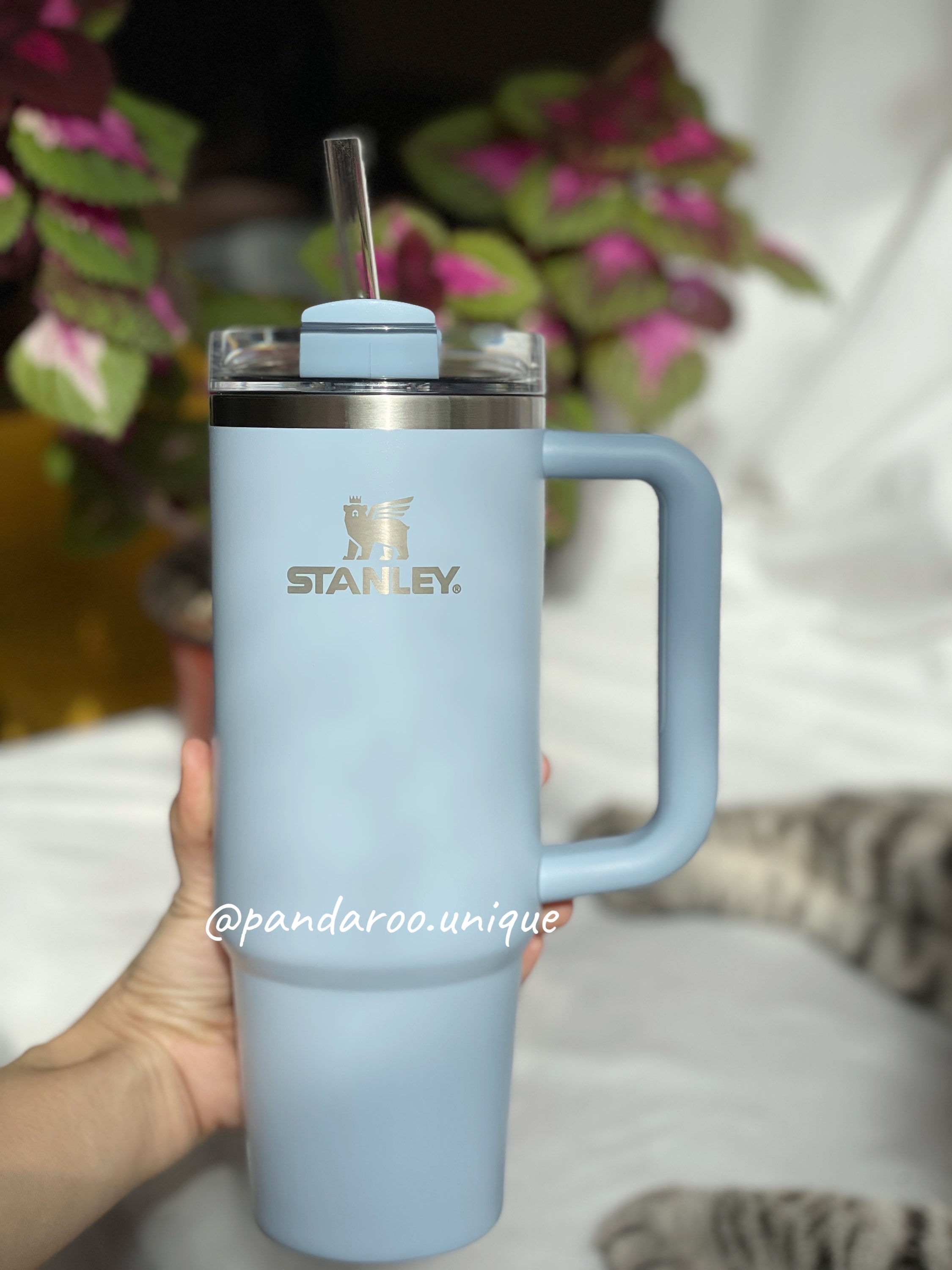 Blue Water Drop Stanley Quencher Tumbler 30oz