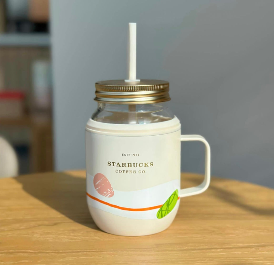 Nature 2 in 1 Stainless Steel Cup and Mason Glass Straw Cup