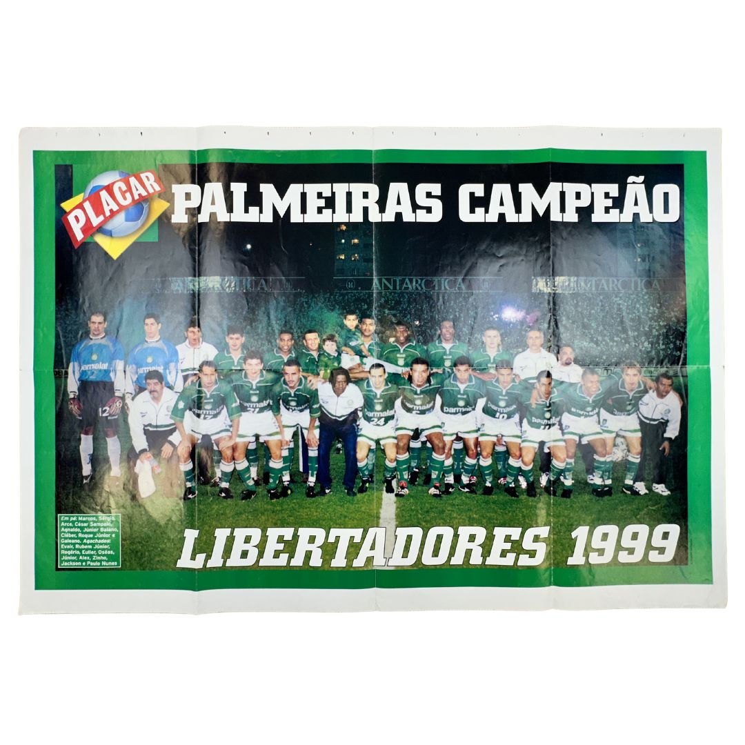 Pôster Campeão Libertadores 1999 Revista Placar Junho 1999 (Nota: 9,5)