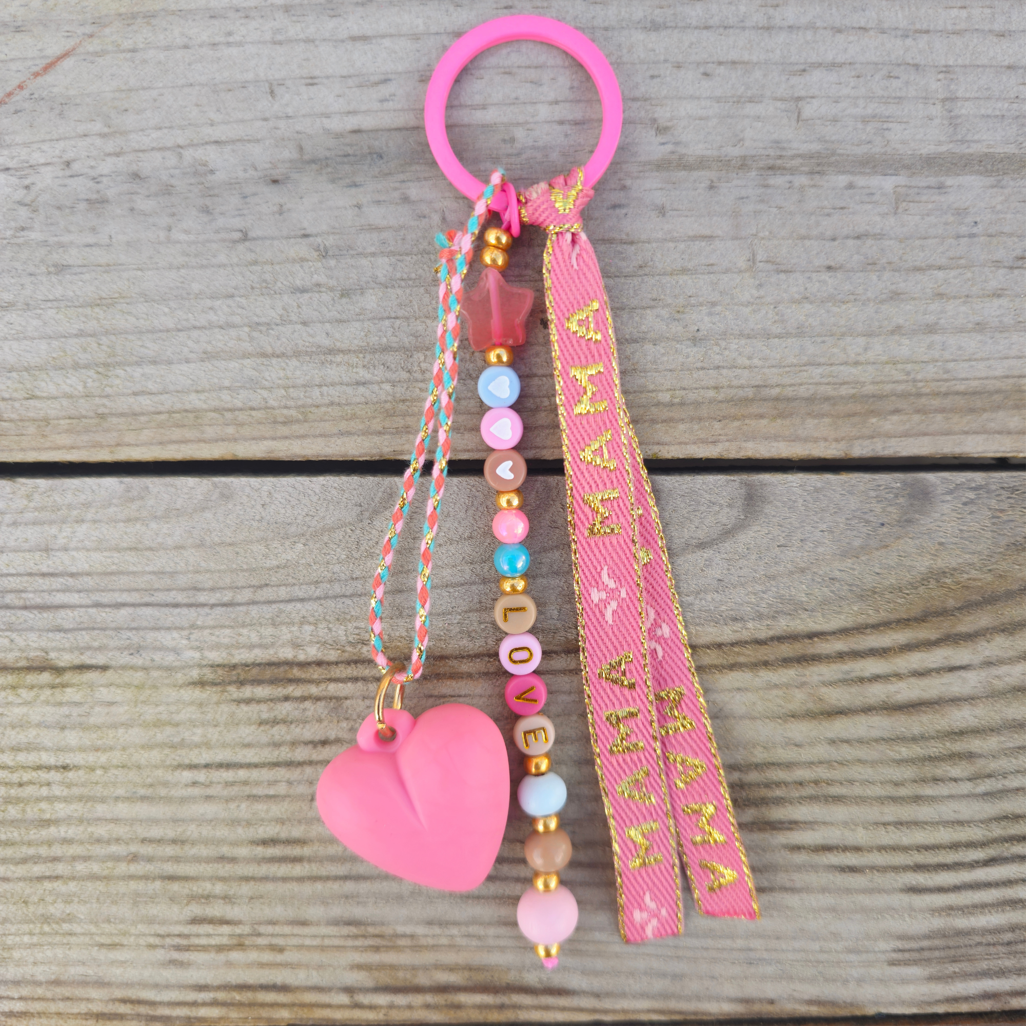 Porte-clés Cœur MAMA