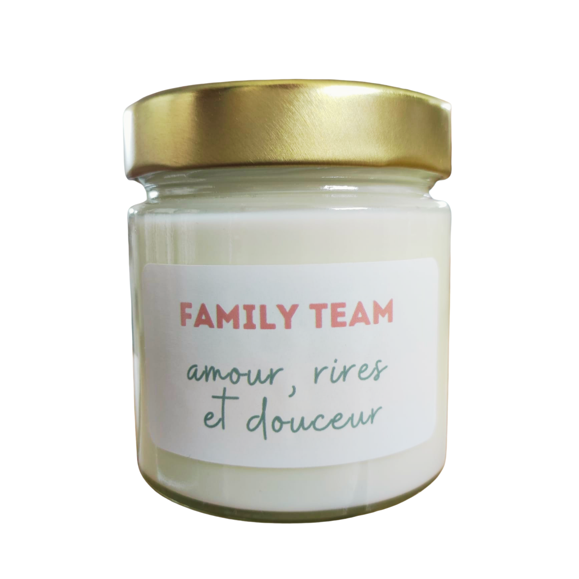 Bougie parfumée en verre FAMILY TEAM