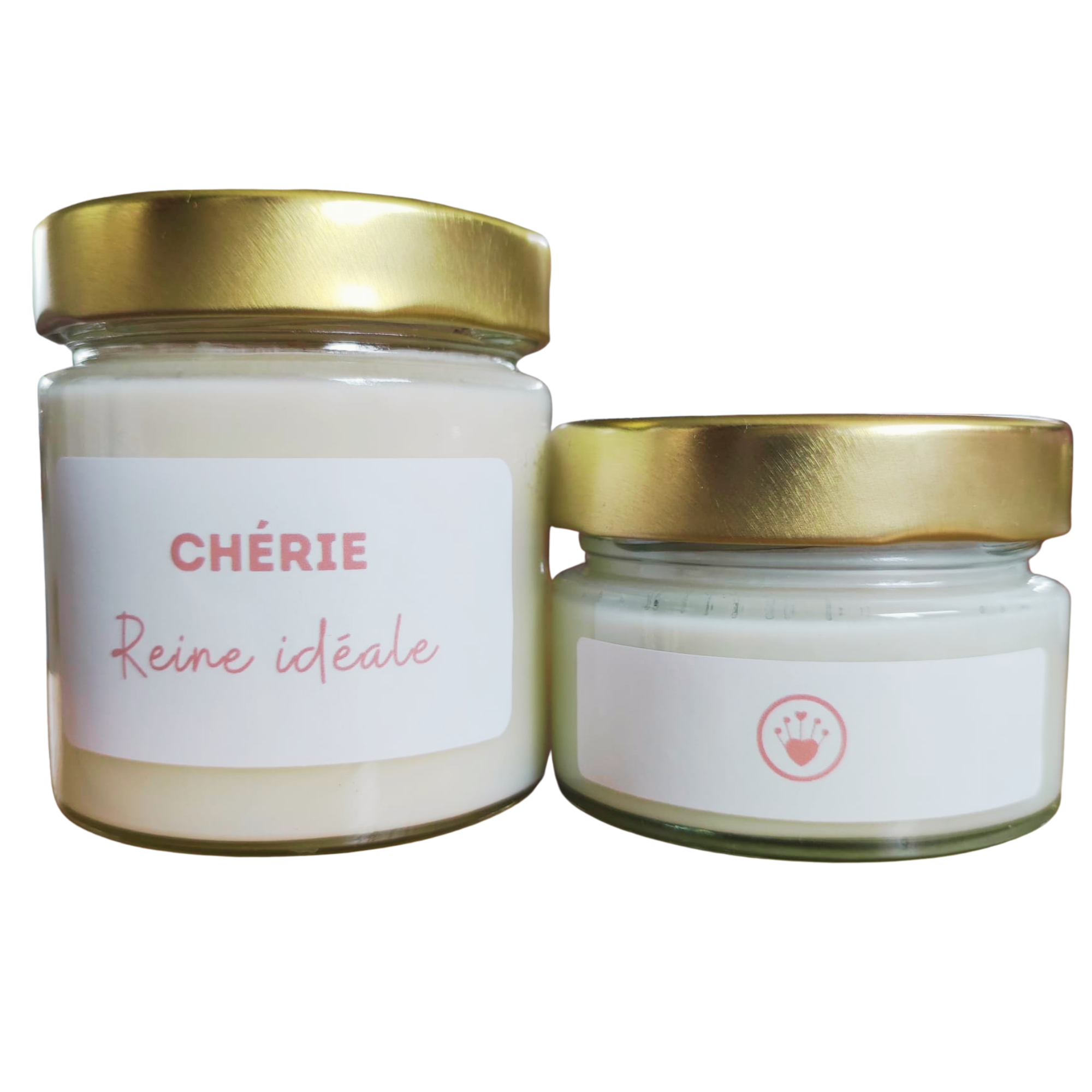 Duo bougies parfumées en verre CHERIE