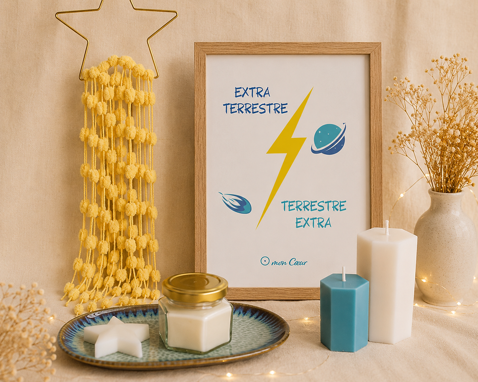 Miniature : Attrape-rêves pompons ETOILE JAUNE