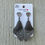 Thumbnail: Black and Silver Resin Butterfly Wing Earrings