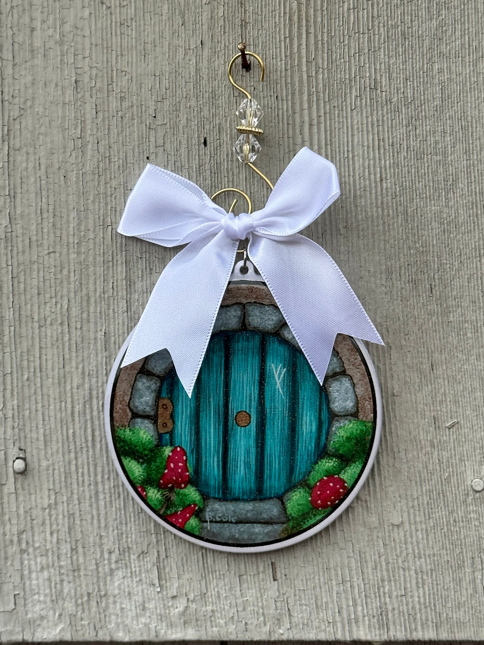 Blue Door Ornament