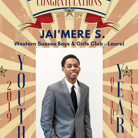 MEET JAI’MERE S. THE LAUREL BOYS & GIRLS CLUB YOUTH OF THE YEAR