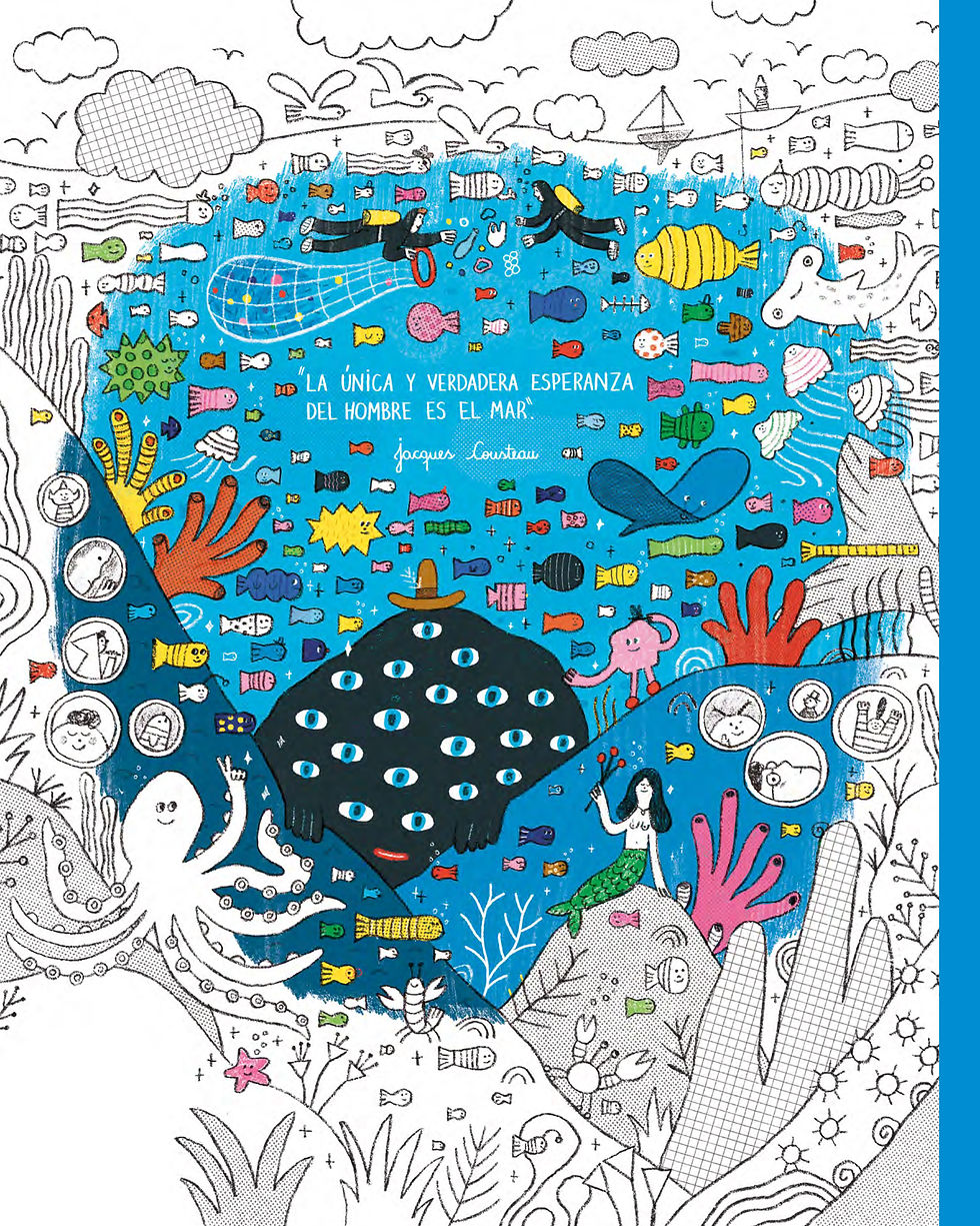 Miniatura: Coloreable El Mar