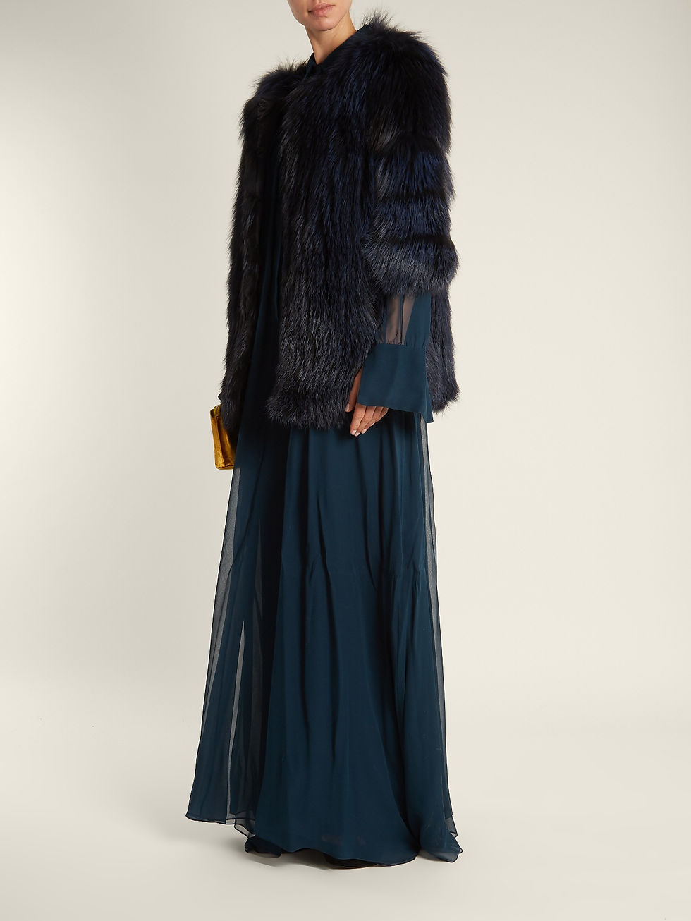 BY. Bonnie Young Collarless fur jacket $3,850