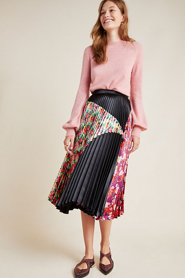 Delfi Clara Pleated Midi Skirt $398