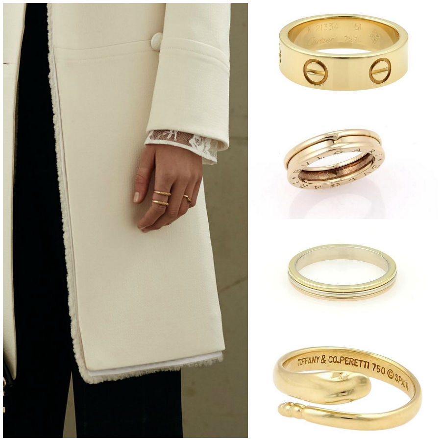 Chloe Resort 2016 (similar rings to the right from Cartier, Bulgari, Tiffany & Co.