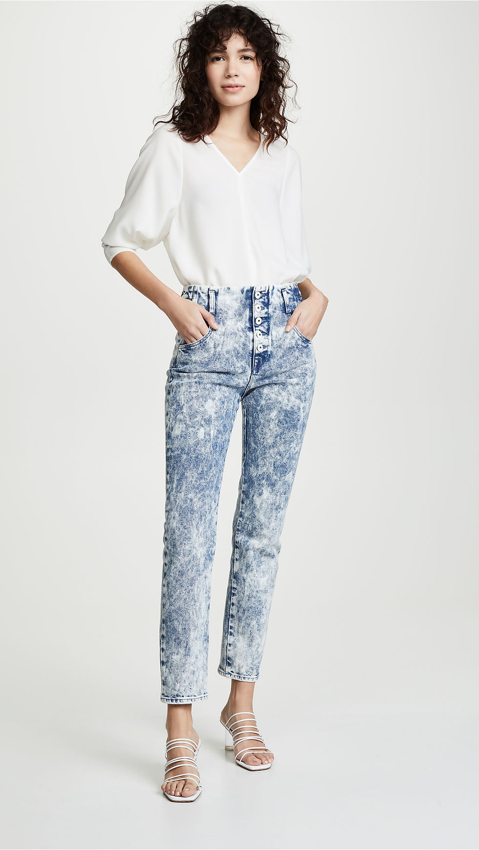 Jonathan Simkhai Button Front Jeans $325