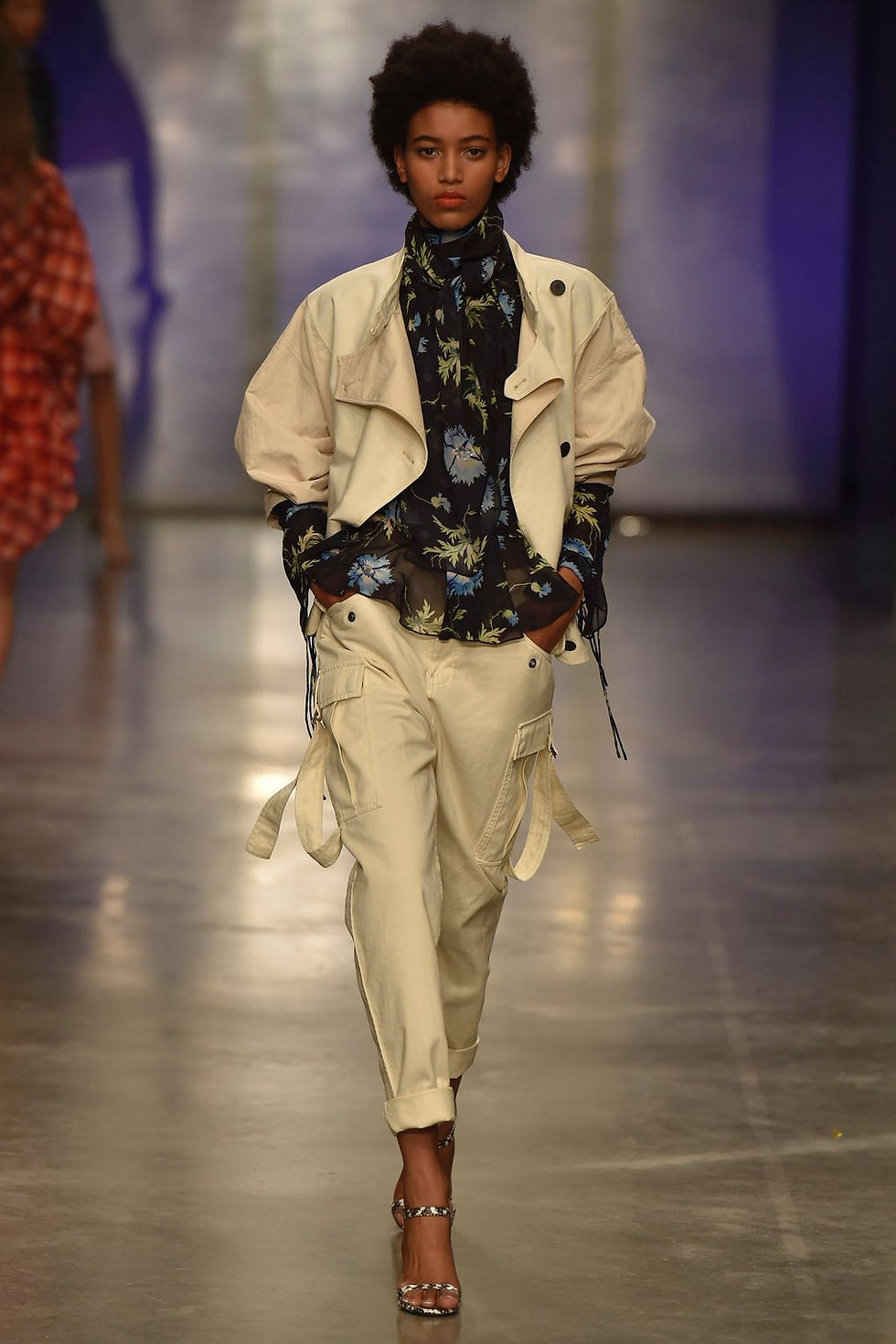 Topshop Unique Ecru Hopper Cargo Trousers now $100