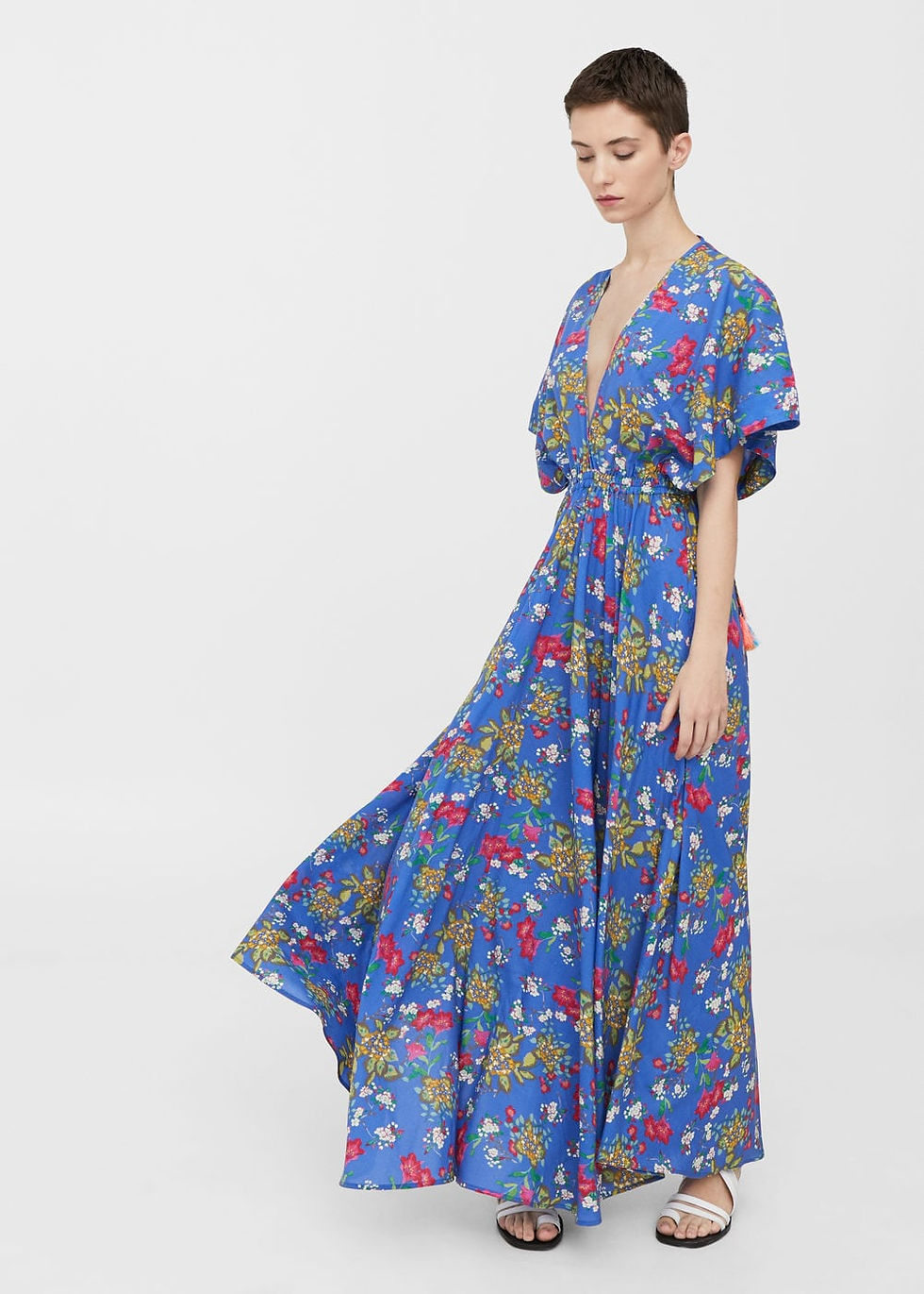 Mango Tassels floral dress $99.99