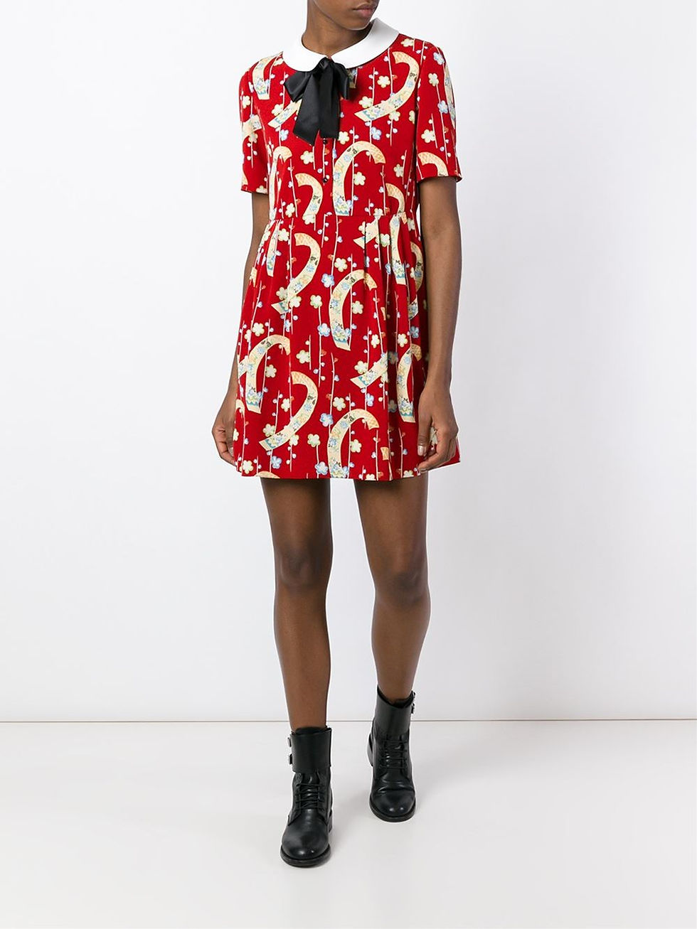 Saint Laurent printed babydoll dress $3,990