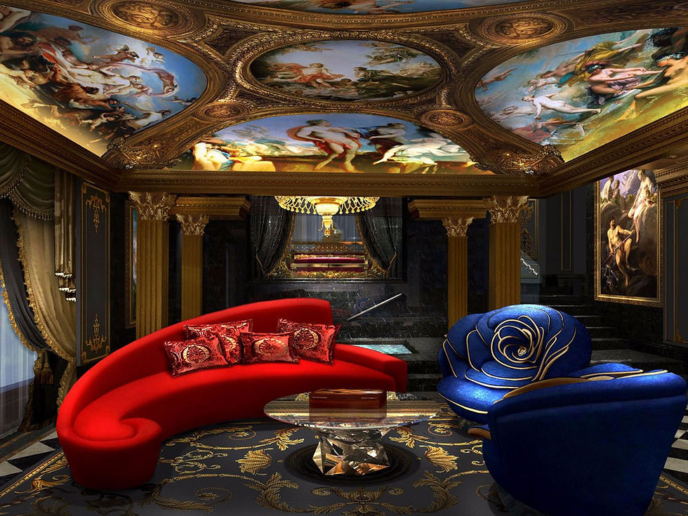 The 13 Hotel in Macau - this is said to be the most expensive hotel in the world -look at the beautiful artwork
