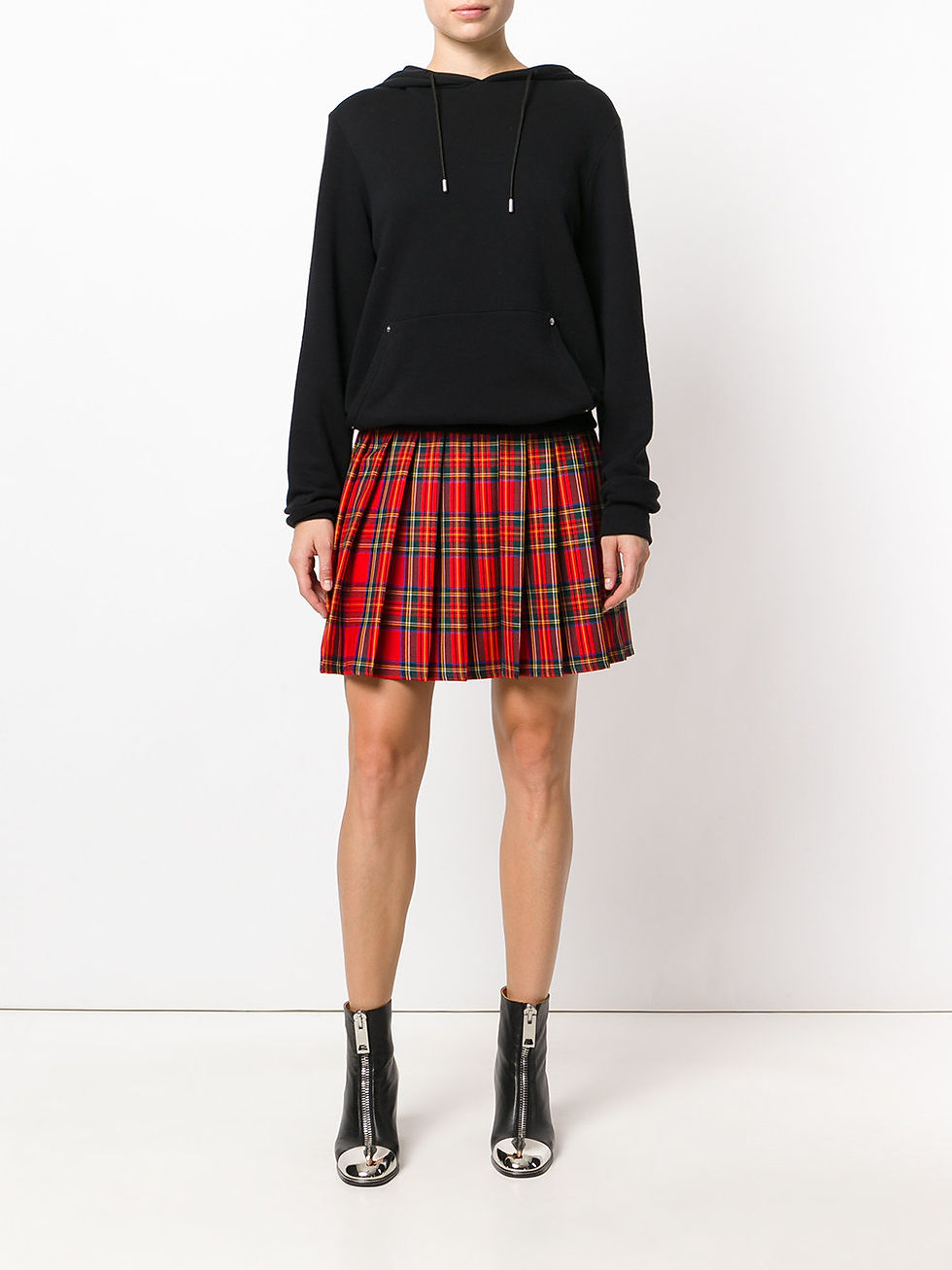 P.A.R.O.S.H. pleated tartan skirt  $299