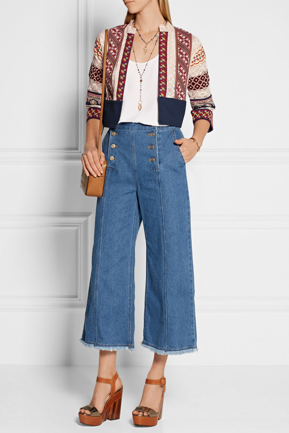 Vanessa Bruno echem embroidered jacket $535