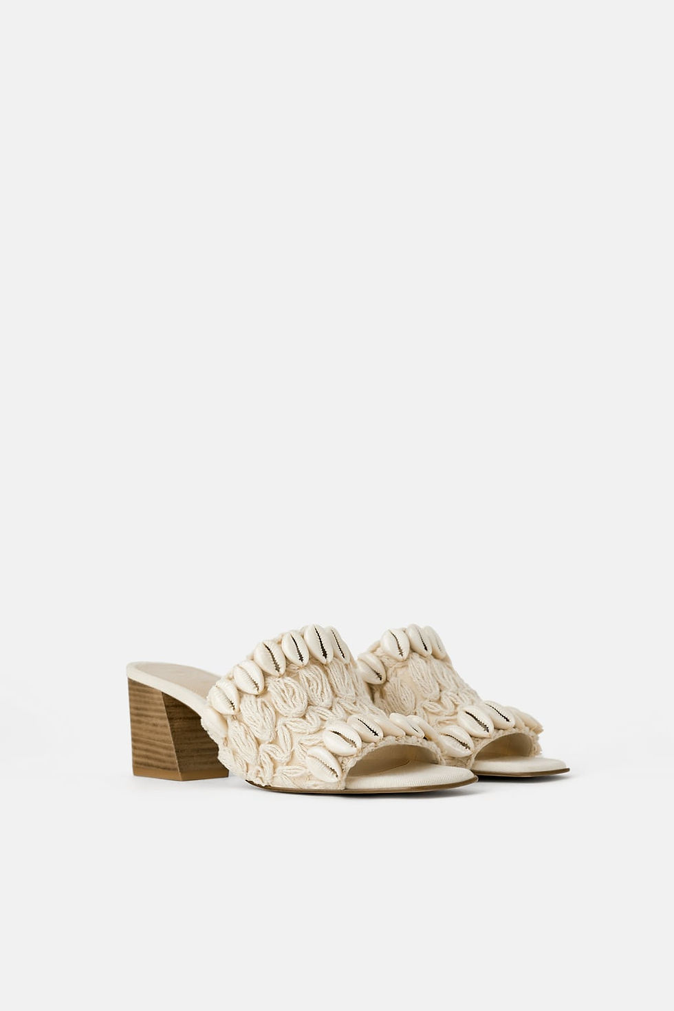 Zara Mules with Shells $59.99