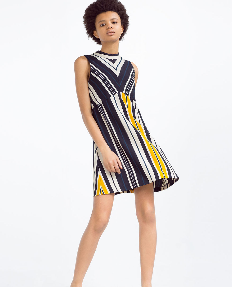 Zara A-line striped dress $49.90