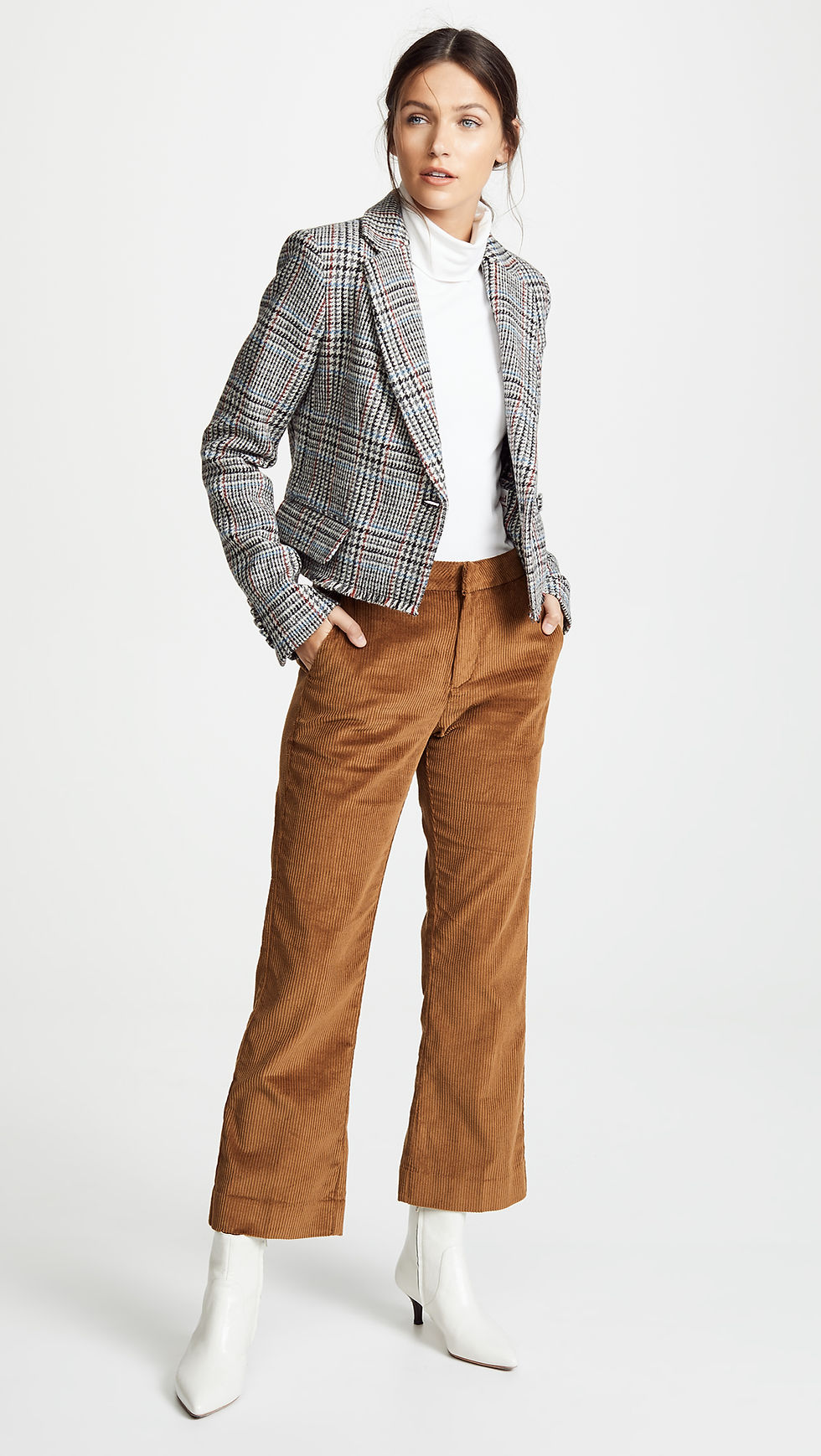Adam Lippes Scottish Tweed Cropped Blazer $1,390