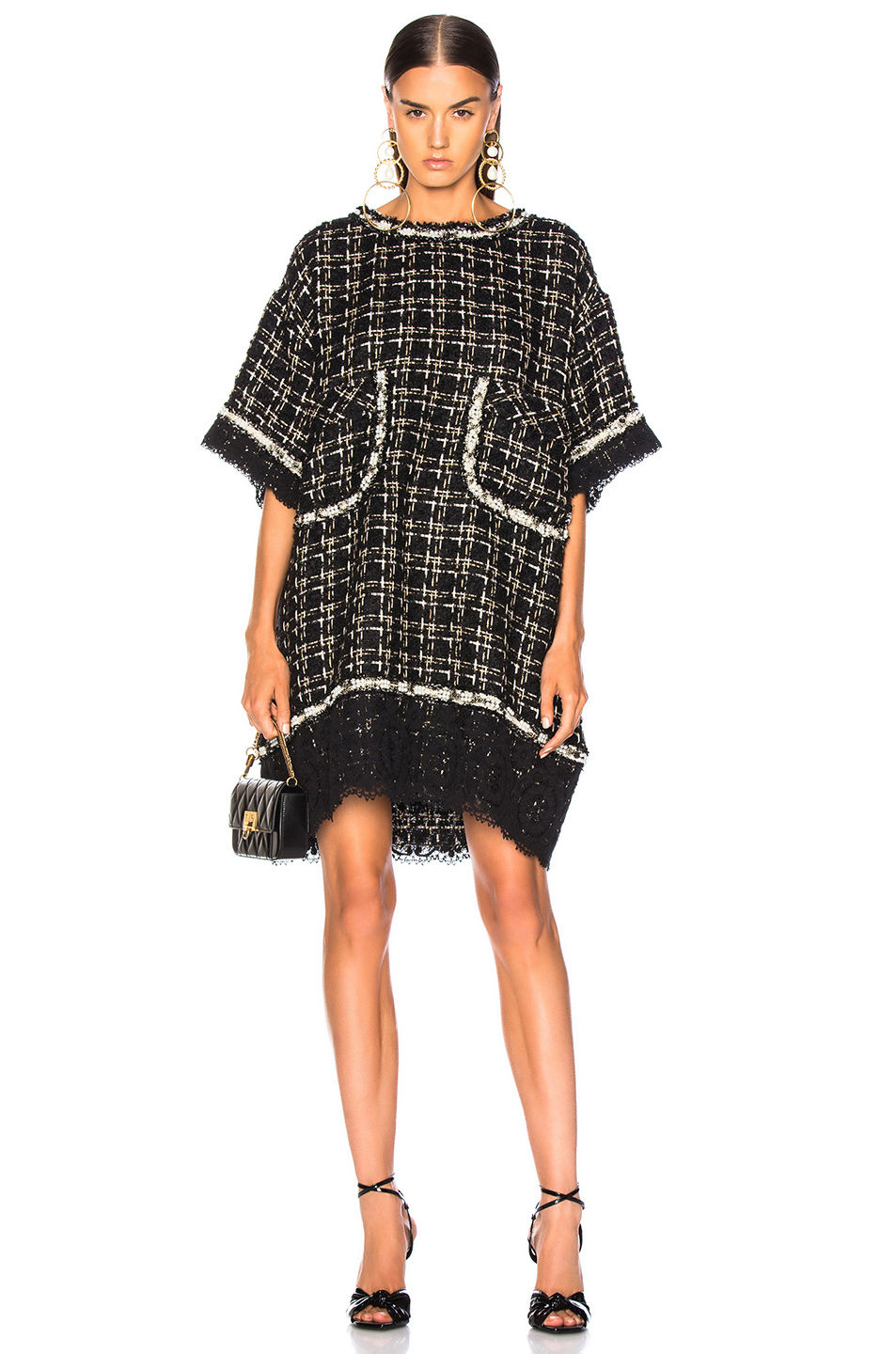 Faith Connexion Embellished Tweed Dress with Pearl accents $1,275