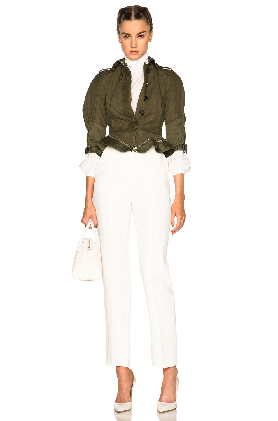 Alexander McQueen Military Peplum Jacket $2,565