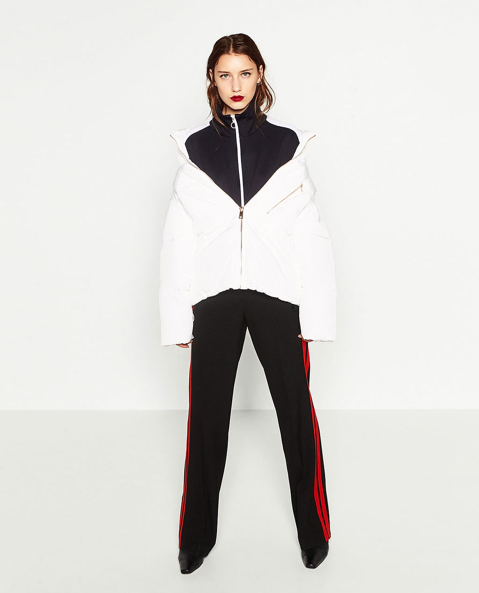 Zara Short Anorak Off The Shoulder Jacket $99.90