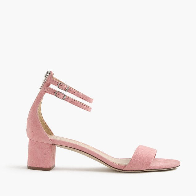 J. Crew Suede double ankle-strap sandals $158
