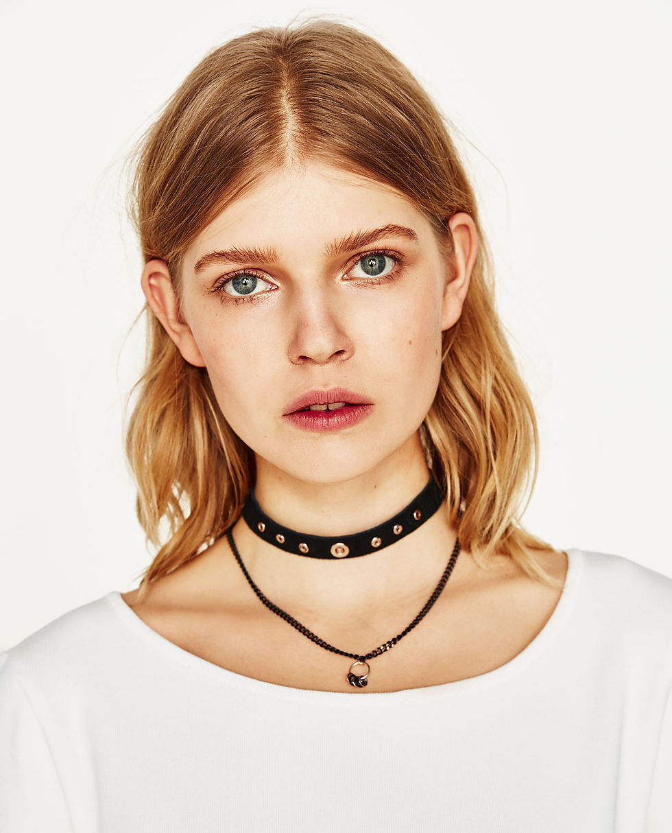 Zara 3-Pack of Contrasting Chokers $19.90