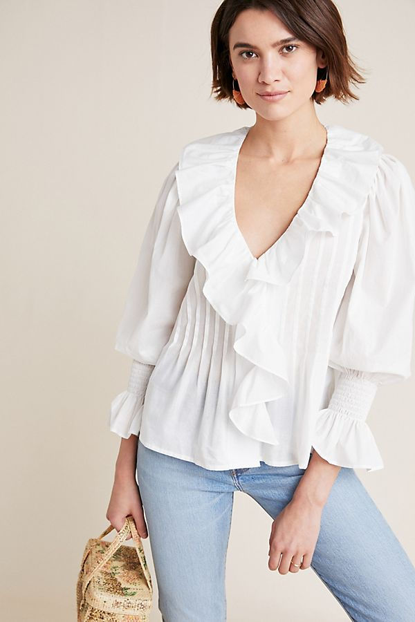 Harshman Chiara Ruffled Blouse $170