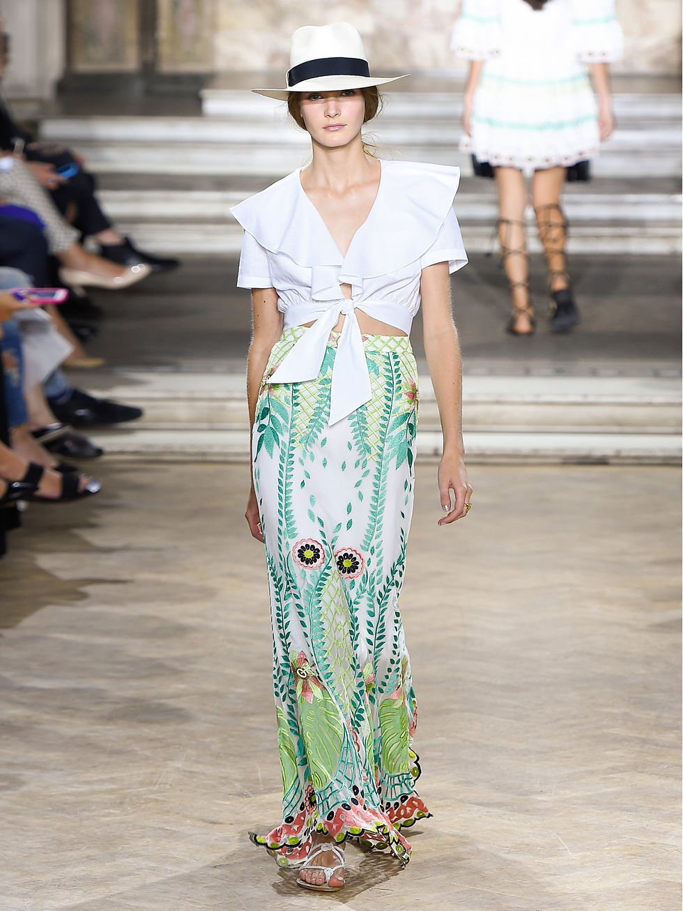 Temperley London Payton tie-front cropped top $473