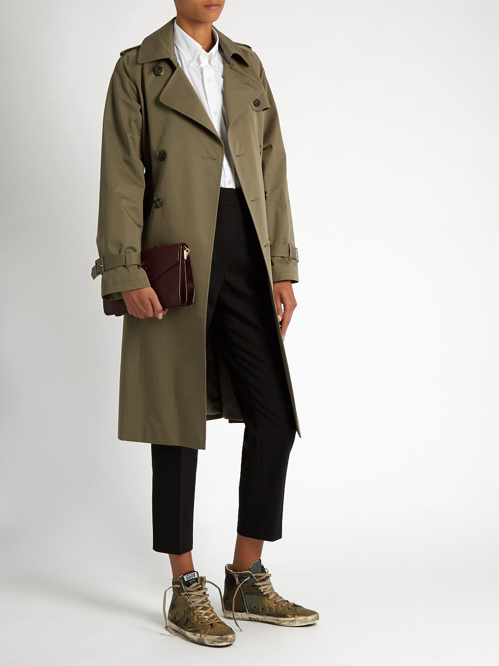 Golden Goose Deluxe Brand Francy camouflage-print high-top canvas trainers $407.18