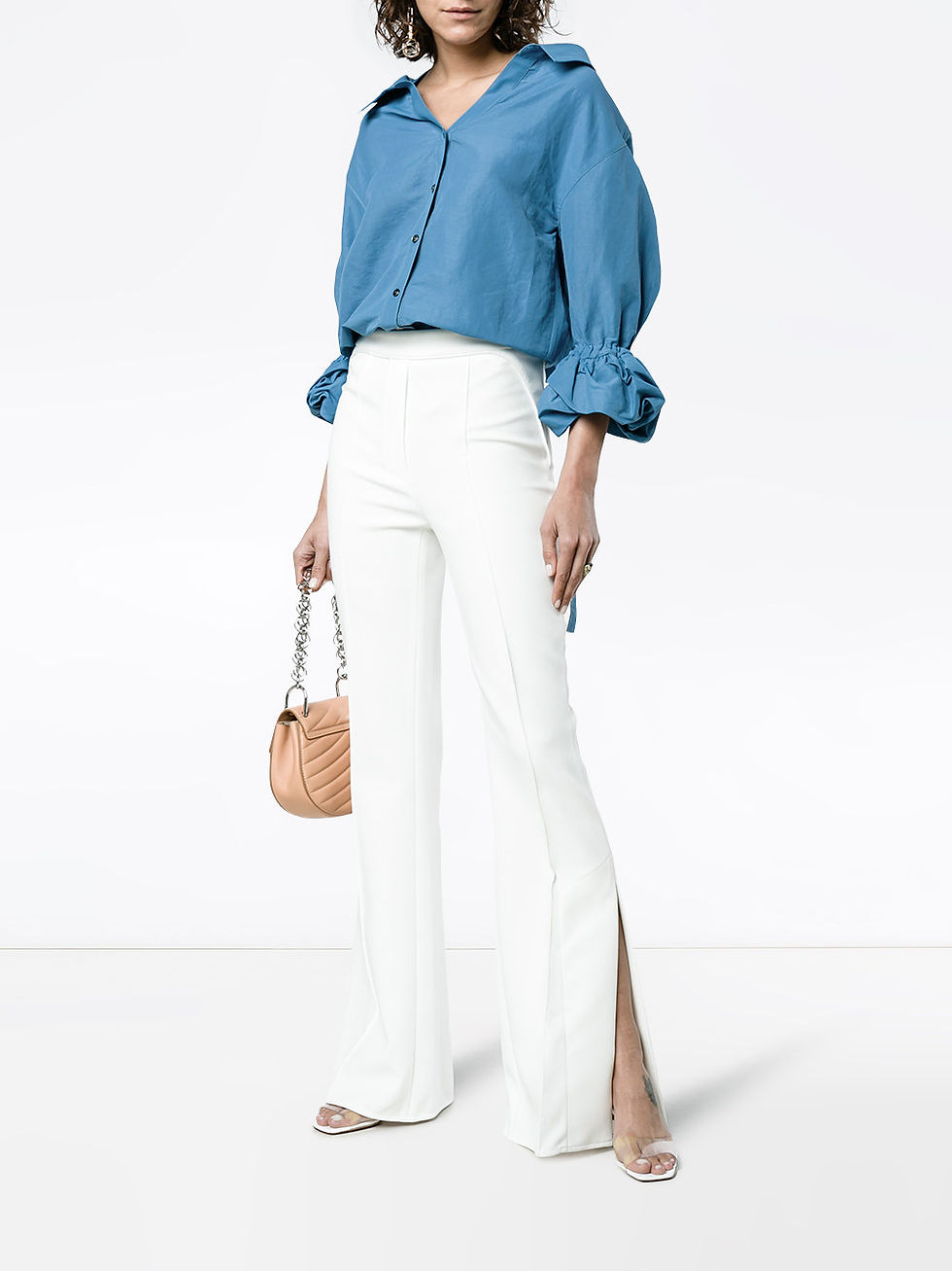 Rejina Pyo Amber Linen Strap Detail Shirt $434