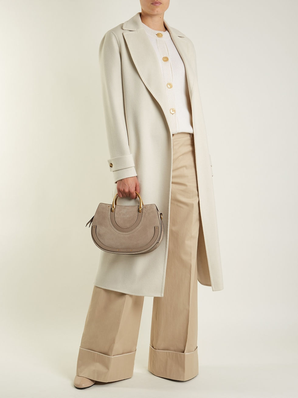 Chloe Ivory Iconic puff-sleeved cashmere cardigan $1,150
