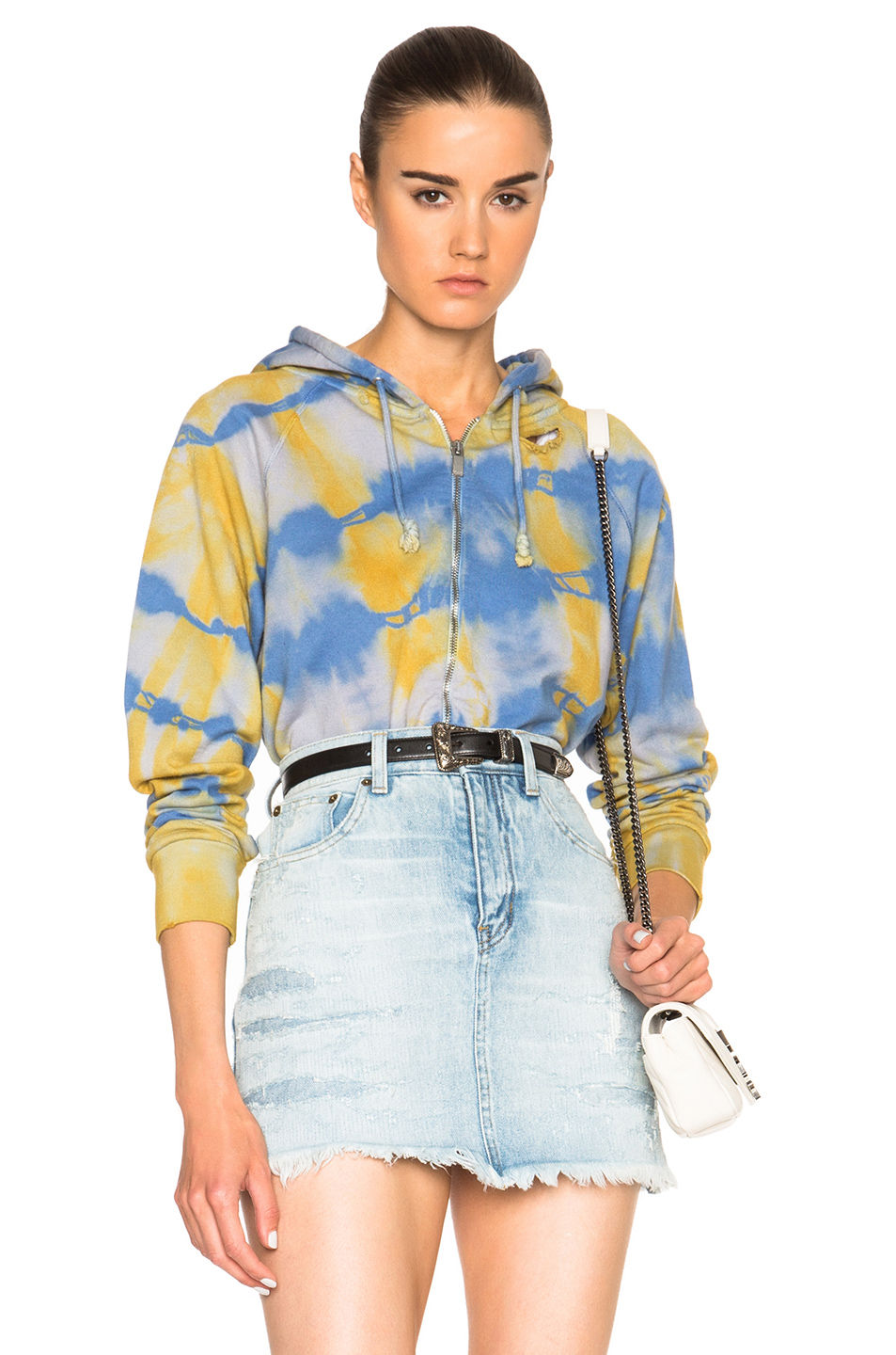 Saint Laurent tie dye hoodie $990