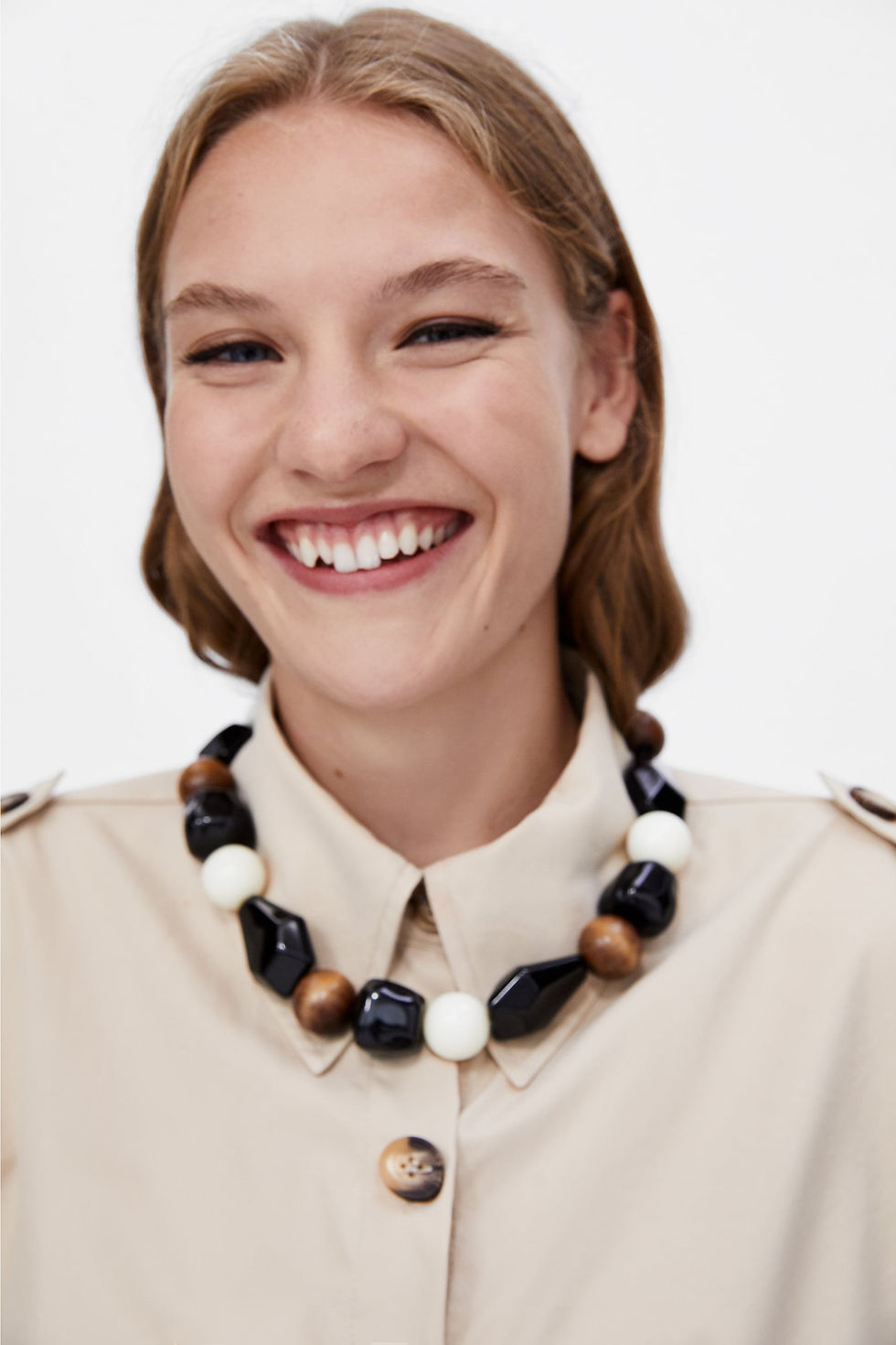 Zara Irregular bead necklace $29.90