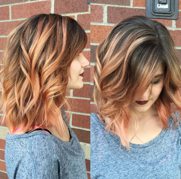 Rose Gold Blonde look for Fall - To get similar look try Schwarzkopf Professional Igora Royal Hair Color 8-77 Light Blonde Copper Extra $9.99