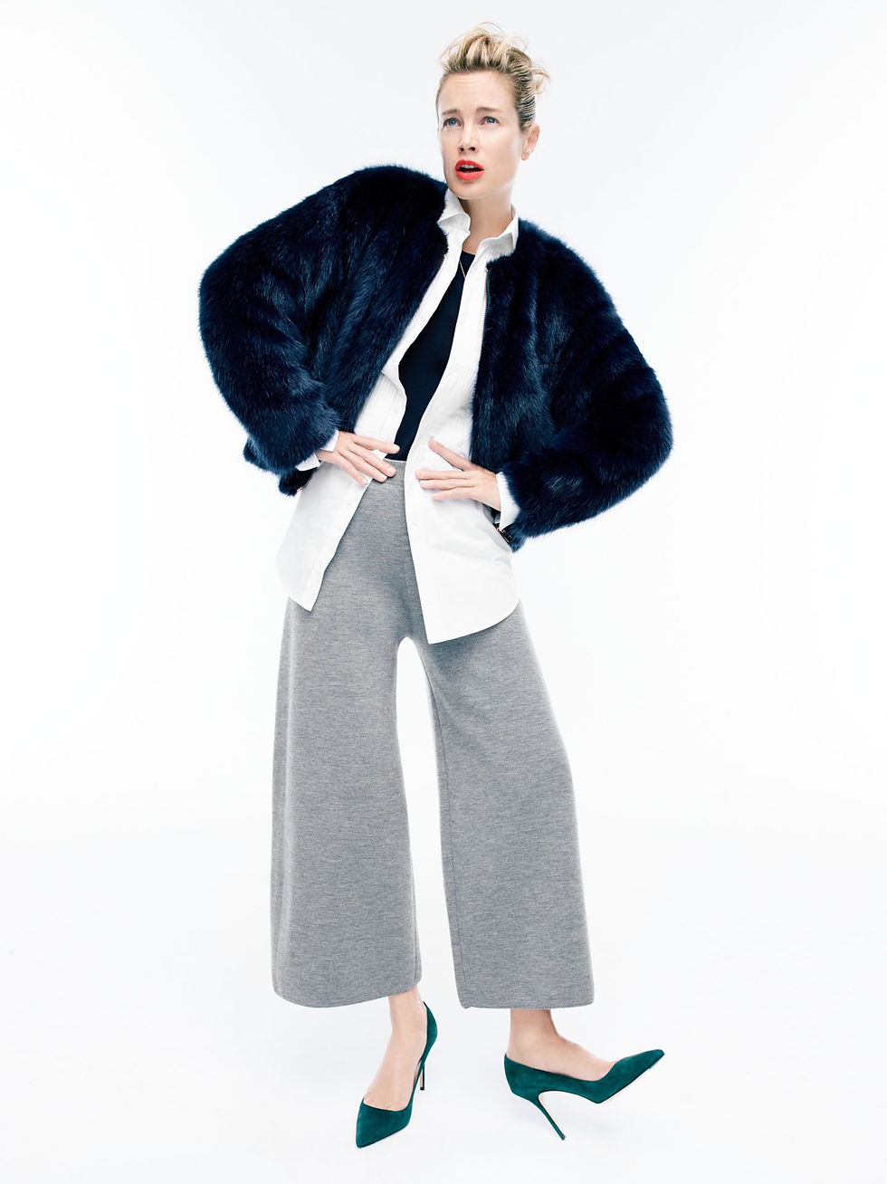 J. Crew faux fur jacket $395